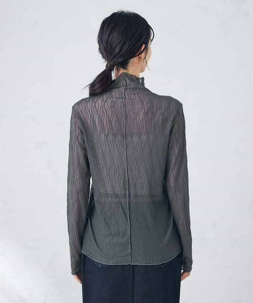 a.v.v / アー・ヴェ・ヴェ カットソー | シアーウェーブハイネックトップス | 詳細21