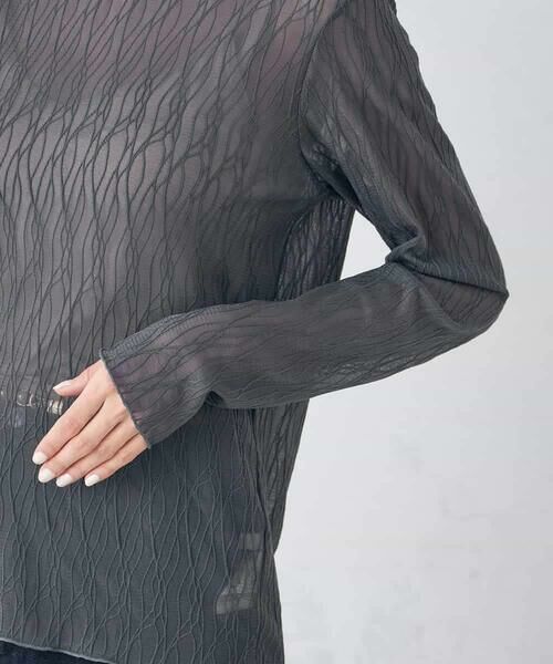 a.v.v / アー・ヴェ・ヴェ カットソー | シアーウェーブハイネックトップス | 詳細23