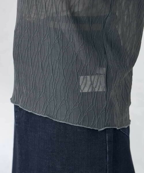 a.v.v / アー・ヴェ・ヴェ カットソー | シアーウェーブハイネックトップス | 詳細24