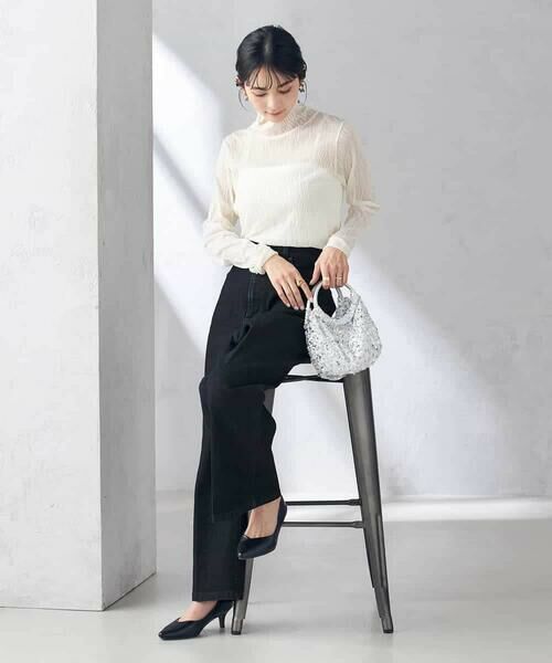 a.v.v / アー・ヴェ・ヴェ カットソー | シアーウェーブハイネックトップス | 詳細4