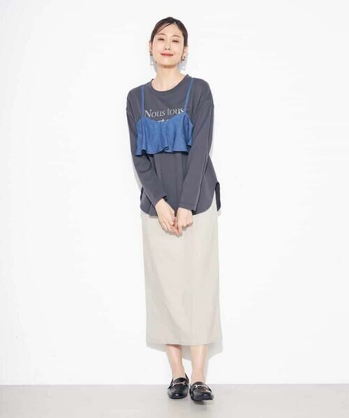 a.v.v / アー・ヴェ・ヴェ カットソー | 【綿100％】箔プリントロゴロンＴ | 詳細14