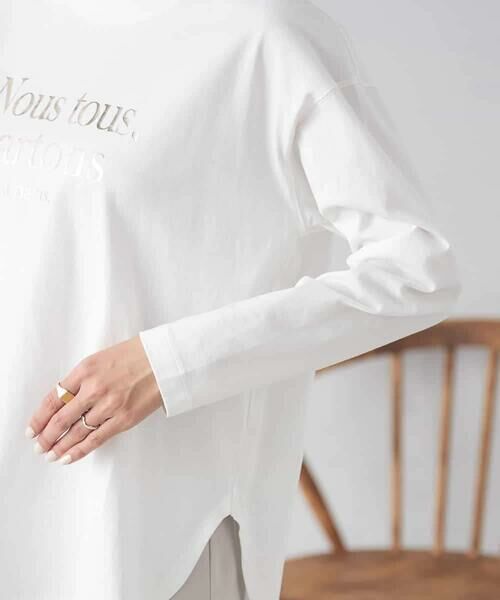 a.v.v / アー・ヴェ・ヴェ カットソー | 【綿100％】箔プリントロゴロンＴ | 詳細19