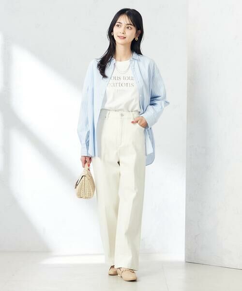 a.v.v / アー・ヴェ・ヴェ カットソー | 【綿100％】箔プリントロゴロンＴ | 詳細5