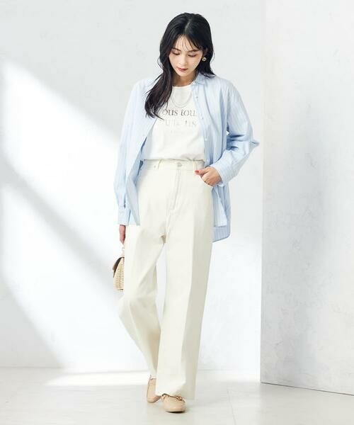 a.v.v / アー・ヴェ・ヴェ カットソー | 【綿100％】箔プリントロゴロンＴ | 詳細6