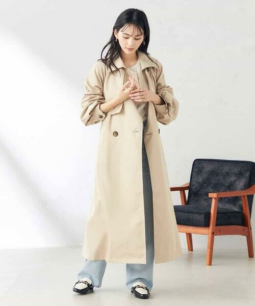 a.v.v / アー・ヴェ・ヴェ トレンチコート | ゆるトレンチコート | 詳細3