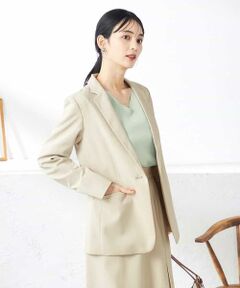 a.v.v / アー・ヴェ・ヴェ テーラードジャケット | 【洗える/ストレッチ/UVカット】麻調ストレッチテーラードジャケット