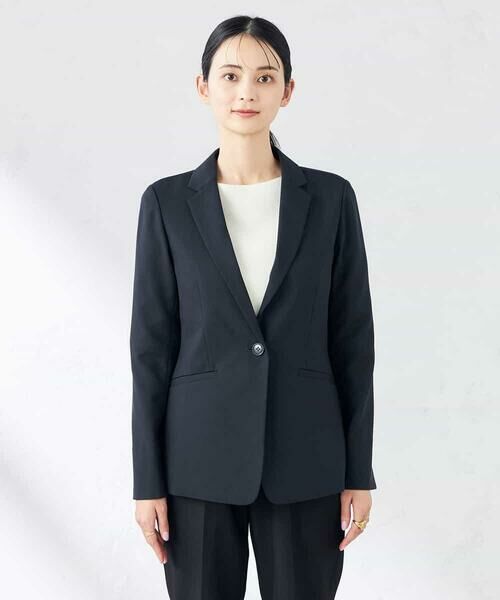 a.v.v / アー・ヴェ・ヴェ テーラードジャケット | 【洗える/ストレッチ/UVカット】麻調ストレッチテーラードジャケット | 詳細14