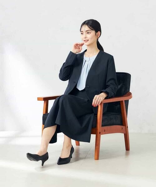 a.v.v / アー・ヴェ・ヴェ ミニ・ひざ丈スカート | 【洗える/ストレッチ/UVカット】麻調ストレッチフレアスカート | 詳細10