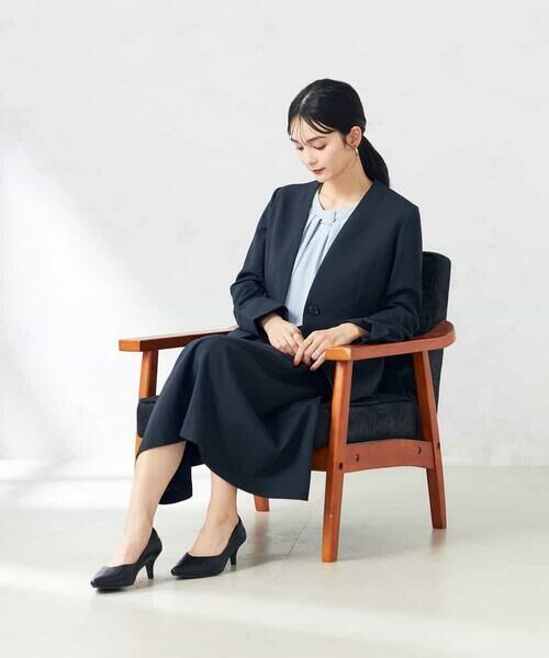 a.v.v / アー・ヴェ・ヴェ ミニ・ひざ丈スカート | 【洗える/ストレッチ/UVカット】麻調ストレッチフレアスカート | 詳細11