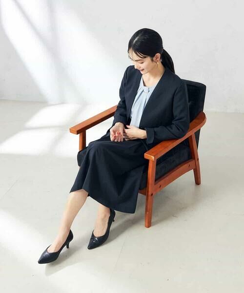 a.v.v / アー・ヴェ・ヴェ ミニ・ひざ丈スカート | 【洗える/ストレッチ/UVカット】麻調ストレッチフレアスカート | 詳細12