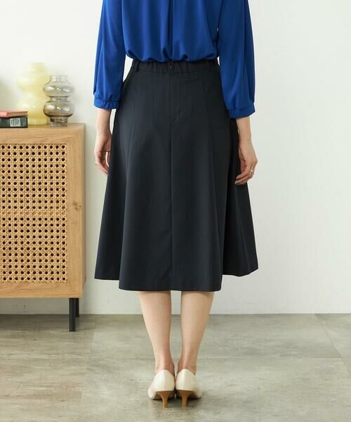 a.v.v / アー・ヴェ・ヴェ ミニ・ひざ丈スカート | 【洗える/ストレッチ/UVカット】麻調ストレッチフレアスカート | 詳細30