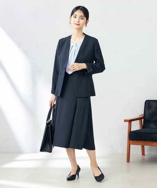 a.v.v / アー・ヴェ・ヴェ ミニ・ひざ丈スカート | 【洗える/ストレッチ/UVカット】麻調ストレッチフレアスカート | 詳細7