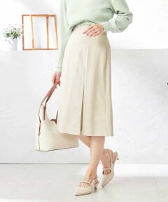 a.v.v / アー・ヴェ・ヴェ ロング・マキシ丈スカート | 【洗える/ストレッチ/UVカット】麻調ストレッチタイトスカート