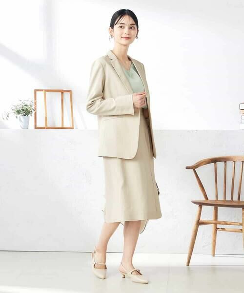 a.v.v / アー・ヴェ・ヴェ ロング・マキシ丈スカート | 【洗える/ストレッチ/UVカット】麻調ストレッチタイトスカート | 詳細11