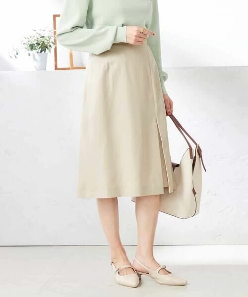 a.v.v / アー・ヴェ・ヴェ ロング・マキシ丈スカート | 【洗える/ストレッチ/UVカット】麻調ストレッチタイトスカート | 詳細5