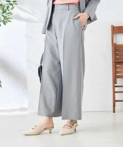 a.v.v / アー・ヴェ・ヴェ ショート・ハーフ・半端丈パンツ | 【洗える/ストレッチ/UVカット】麻調ストレッチクロップドパンツ