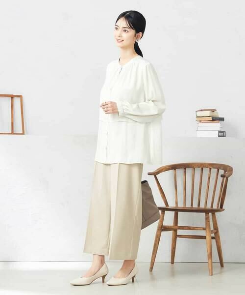 a.v.v / アー・ヴェ・ヴェ ショート・ハーフ・半端丈パンツ | 【洗える/ストレッチ/UVカット】麻調ストレッチクロップドパンツ | 詳細10