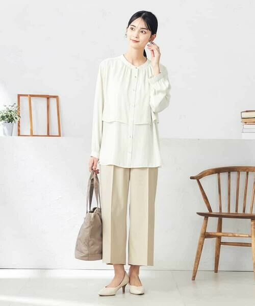 a.v.v / アー・ヴェ・ヴェ ショート・ハーフ・半端丈パンツ | 【洗える/ストレッチ/UVカット】麻調ストレッチクロップドパンツ | 詳細11