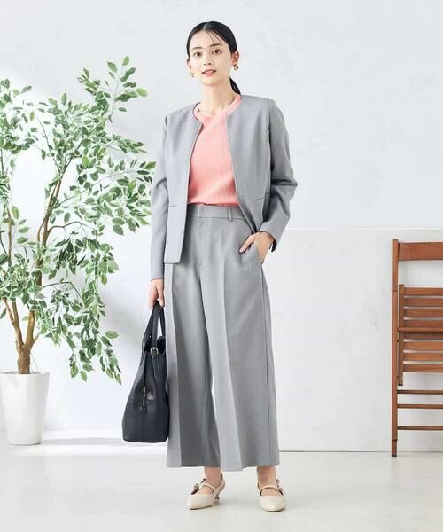 a.v.v / アー・ヴェ・ヴェ ショート・ハーフ・半端丈パンツ | 【洗える/ストレッチ/UVカット】麻調ストレッチクロップドパンツ | 詳細16