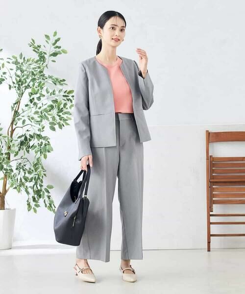 a.v.v / アー・ヴェ・ヴェ ショート・ハーフ・半端丈パンツ | 【洗える/ストレッチ/UVカット】麻調ストレッチクロップドパンツ | 詳細17