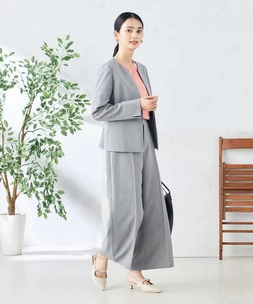 a.v.v / アー・ヴェ・ヴェ ショート・ハーフ・半端丈パンツ | 【洗える/ストレッチ/UVカット】麻調ストレッチクロップドパンツ | 詳細18