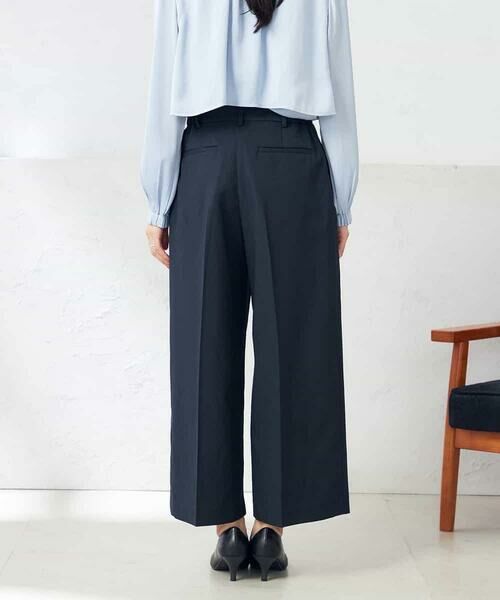 a.v.v / アー・ヴェ・ヴェ ショート・ハーフ・半端丈パンツ | 【洗える/ストレッチ/UVカット】麻調ストレッチクロップドパンツ | 詳細21