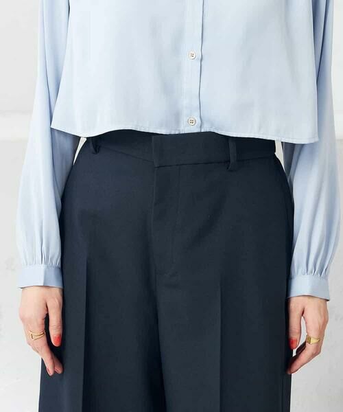 a.v.v / アー・ヴェ・ヴェ ショート・ハーフ・半端丈パンツ | 【洗える/ストレッチ/UVカット】麻調ストレッチクロップドパンツ | 詳細23