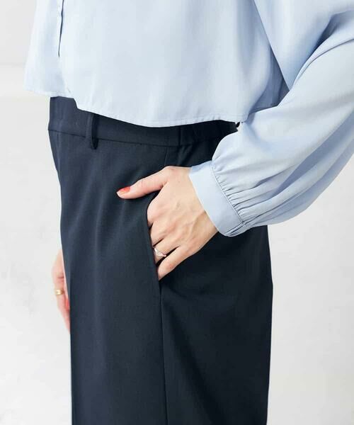 a.v.v / アー・ヴェ・ヴェ ショート・ハーフ・半端丈パンツ | 【洗える/ストレッチ/UVカット】麻調ストレッチクロップドパンツ | 詳細24