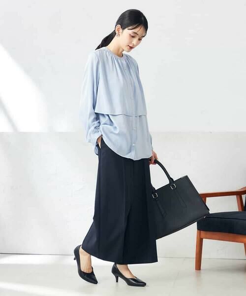 a.v.v / アー・ヴェ・ヴェ ショート・ハーフ・半端丈パンツ | 【洗える/ストレッチ/UVカット】麻調ストレッチクロップドパンツ | 詳細3