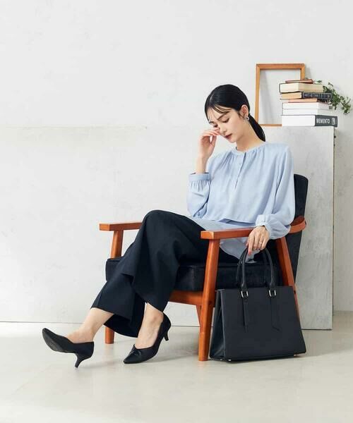 a.v.v / アー・ヴェ・ヴェ ショート・ハーフ・半端丈パンツ | 【洗える/ストレッチ/UVカット】麻調ストレッチクロップドパンツ | 詳細6