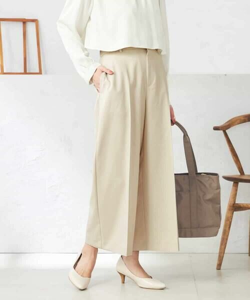 a.v.v / アー・ヴェ・ヴェ ショート・ハーフ・半端丈パンツ | 【洗える/ストレッチ/UVカット】麻調ストレッチクロップドパンツ | 詳細7