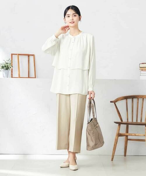 a.v.v / アー・ヴェ・ヴェ ショート・ハーフ・半端丈パンツ | 【洗える/ストレッチ/UVカット】麻調ストレッチクロップドパンツ | 詳細9