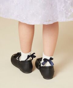 [KIDS]リボン付きショートソックス