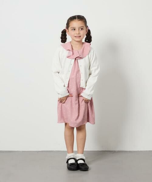 a.v.v / アー・ヴェ・ヴェ ロング・マキシ丈ワンピース | [110-130]フリルカラードットプリントワンピース | 詳細14