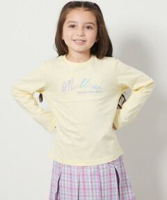 a.v.v / アー・ヴェ・ヴェ カットソー | 【安心の綿100％】[140-150]アソートロゴロンT