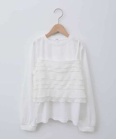 a.v.v / アー・ヴェ・ヴェ カットソー | [140-150]フリルキャミドッキングトップス