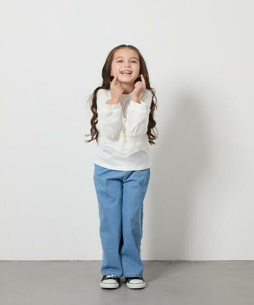 a.v.v / アー・ヴェ・ヴェ カットソー | [140-150]フリルキャミドッキングトップス | 詳細13