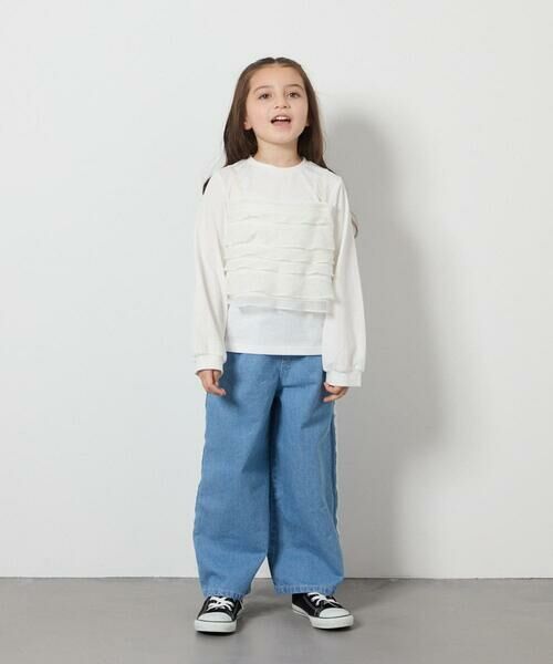 a.v.v / アー・ヴェ・ヴェ カットソー | [140-150]フリルキャミドッキングトップス | 詳細9