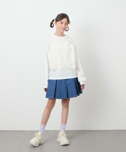 a.v.v / アー・ヴェ・ヴェ カットソー | [160]フリルキャミドッキングトップス | 詳細12