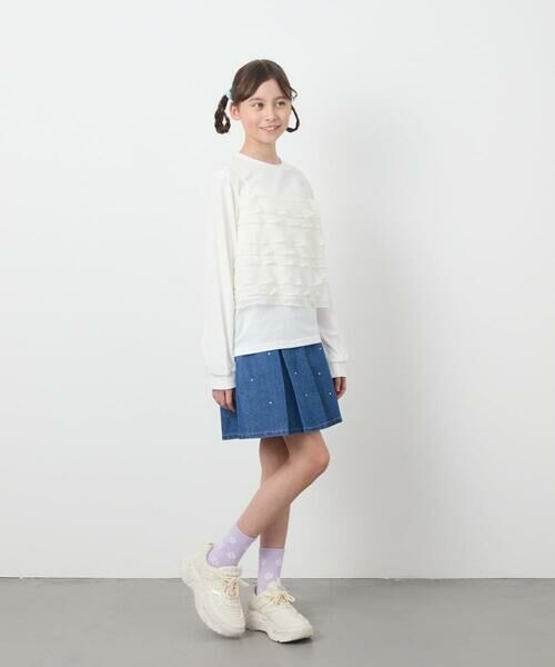 a.v.v / アー・ヴェ・ヴェ カットソー | [160]フリルキャミドッキングトップス | 詳細13