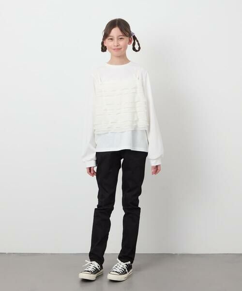 a.v.v / アー・ヴェ・ヴェ カットソー | [160]フリルキャミドッキングトップス | 詳細4