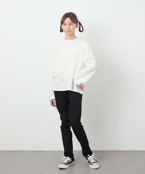 a.v.v / アー・ヴェ・ヴェ カットソー | [160]フリルキャミドッキングトップス | 詳細8