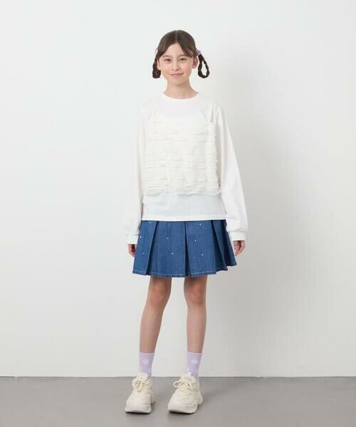 a.v.v / アー・ヴェ・ヴェ カットソー | [160]フリルキャミドッキングトップス | 詳細9