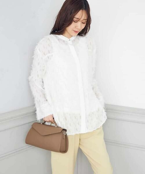 a.v.v / アー・ヴェ・ヴェ シャツ・ブラウス | フリンジジャガードブラウス | 詳細1