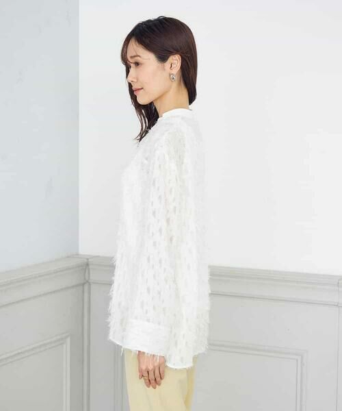 a.v.v / アー・ヴェ・ヴェ シャツ・ブラウス | フリンジジャガードブラウス | 詳細12