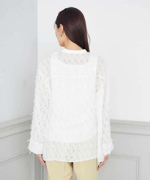 a.v.v / アー・ヴェ・ヴェ シャツ・ブラウス | フリンジジャガードブラウス | 詳細13