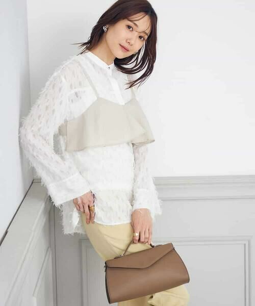 a.v.v / アー・ヴェ・ヴェ シャツ・ブラウス | フリンジジャガードブラウス | 詳細4