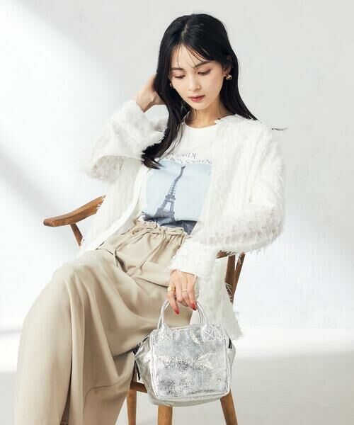 a.v.v / アー・ヴェ・ヴェ シャツ・ブラウス | フリンジジャガードブラウス | 詳細6