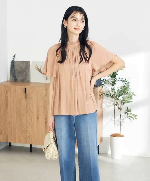 a.v.v / アー・ヴェ・ヴェ シャツ・ブラウス | 【洗える/イージーケア】サテンフリルネックブラウス | 詳細2