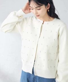 a.v.v / アー・ヴェ・ヴェ カーディガン・ボレロ | ビジュー調カーディガン